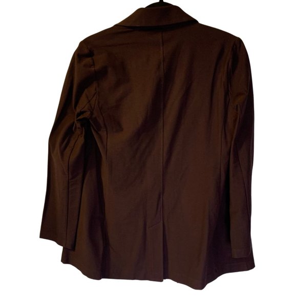Eileen Fisher Crepe Blazer Petite Size PP 2P 4P NEW Brown Neutral Fall Career - Picture 2 of 9